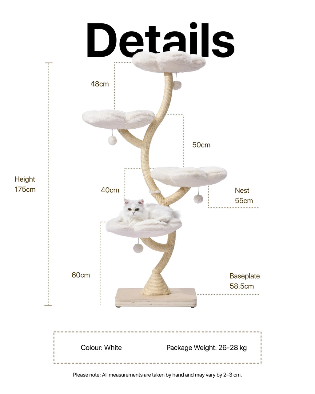 Fairy Cat Tower Deluxe 4-Tier Designer Flower Cat Tree - Aurora