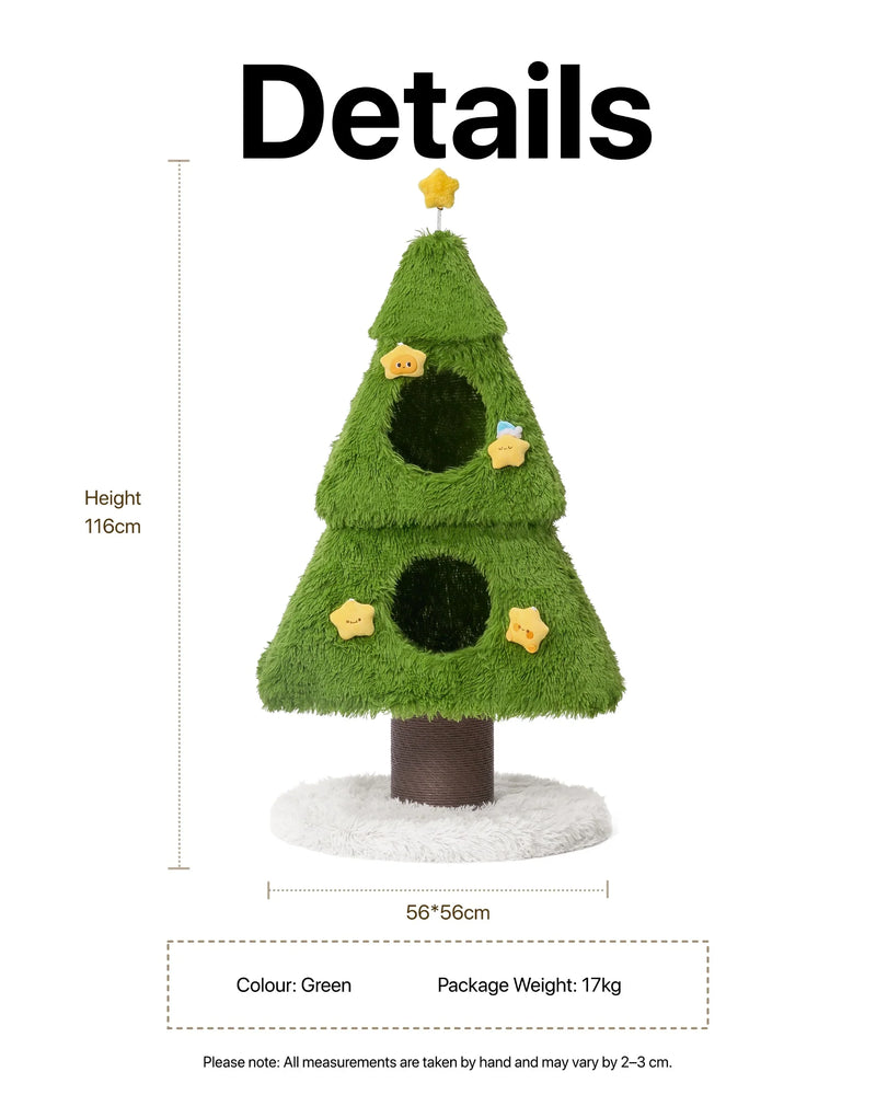 Christmas Loaf Cat Tree -117cm Height