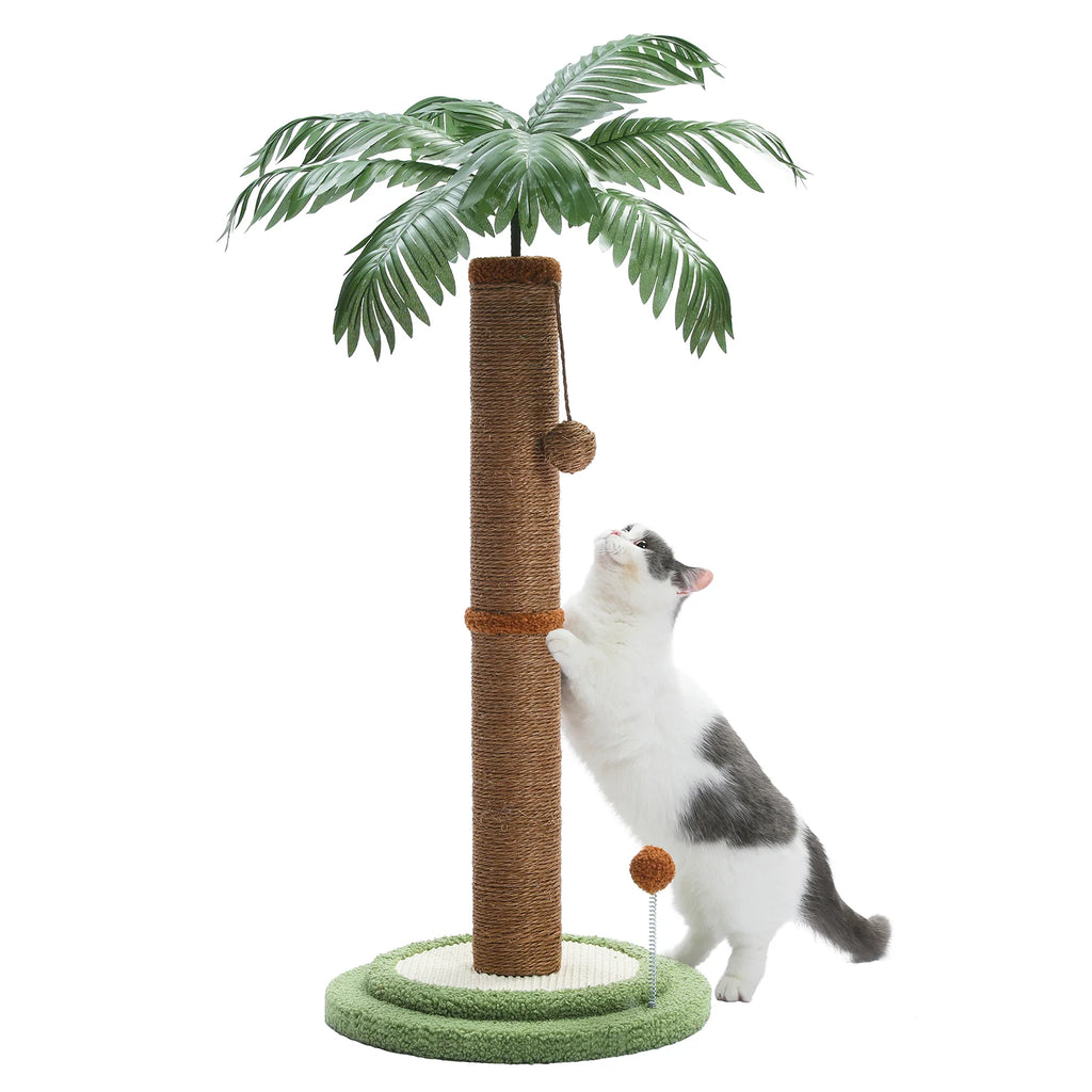 86cm Cat Tree Tower Scratching Post - Palm Tree
