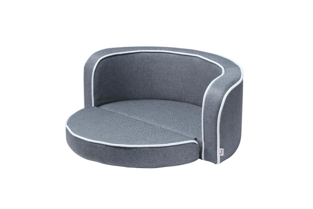 2in1 Pet Bed Sofa Foldable Cushion Fabric Luxury - House Of Pets Delight (HOPD)
