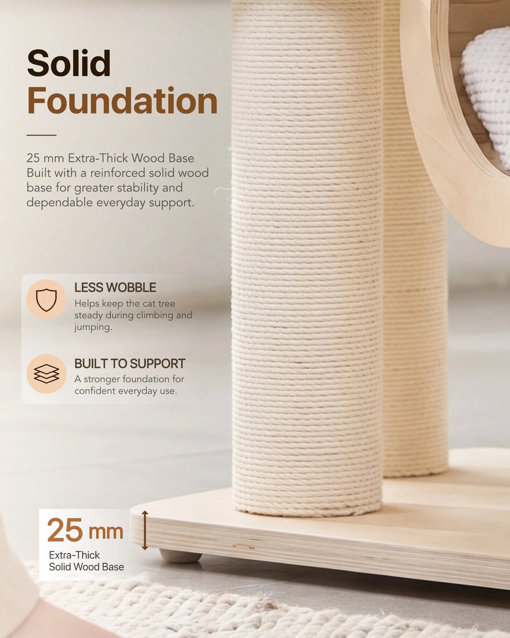 Lumi Multi-Layer Solid Wood Cat Nest Tree
