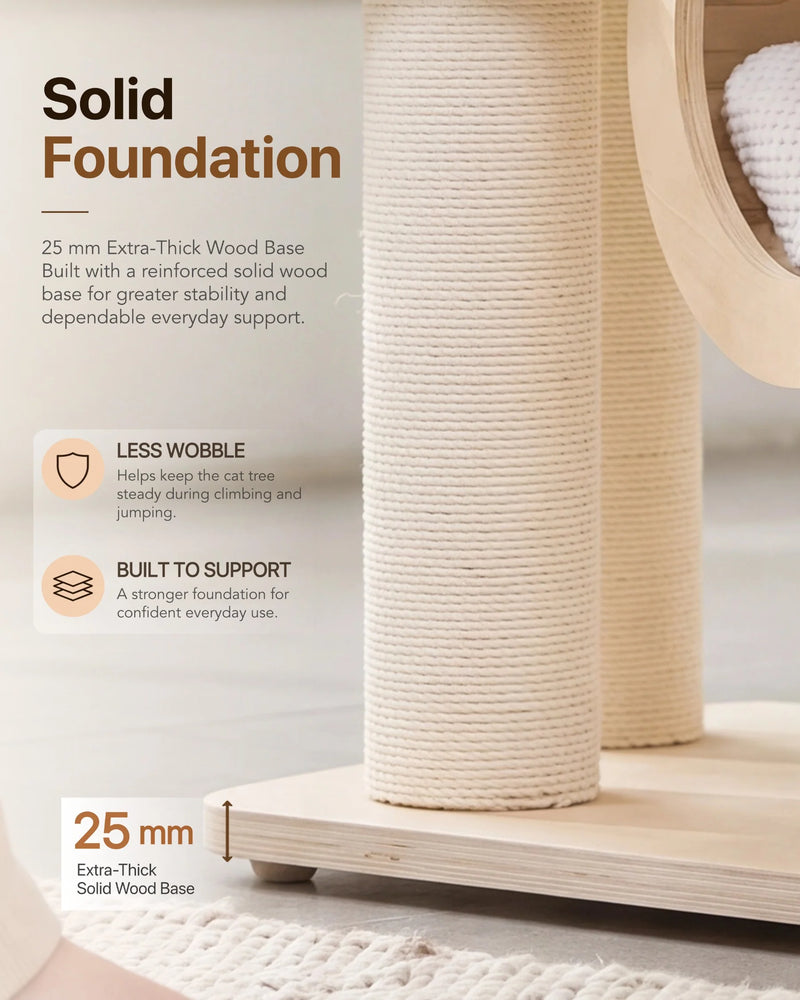 Lumi Multi-Layer Solid Wood Cat Nest Tree