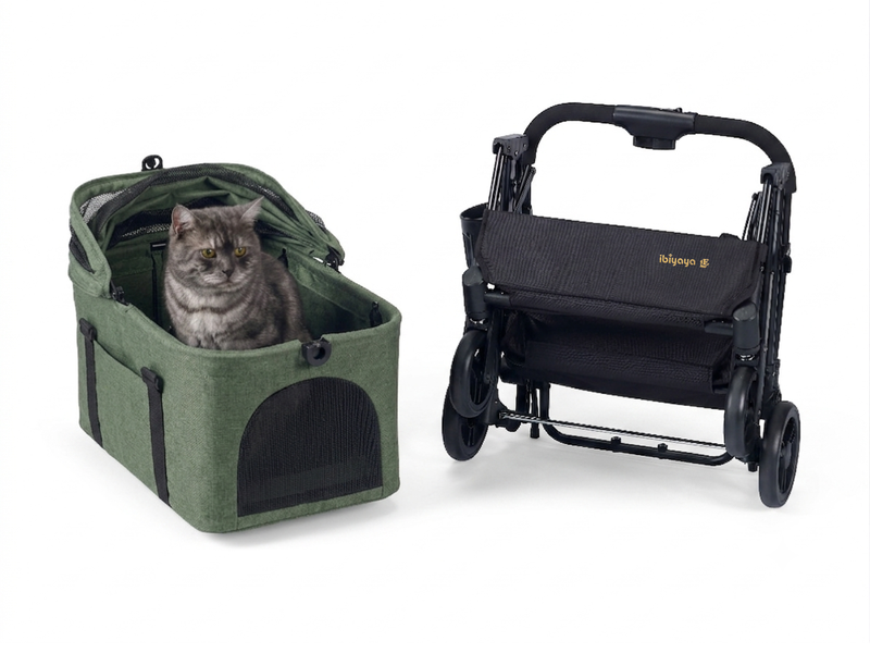 Essential – Travois Tri-fold Pet Travel System XL – Blau