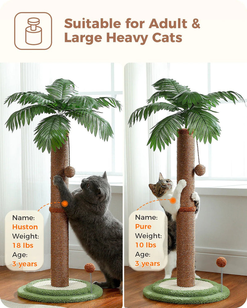 palm tree cat tower 86cm Palm Tree Cat Tower - Fun & Cozy