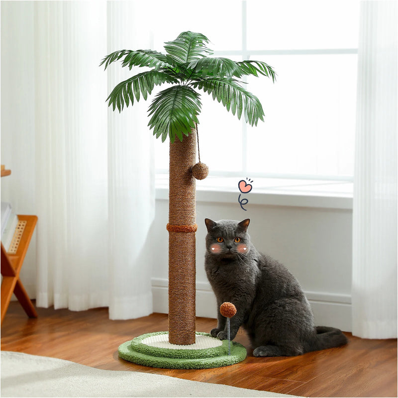 buy cat palm 86cm Palm Tree Cat Tower - Fun & Cozy