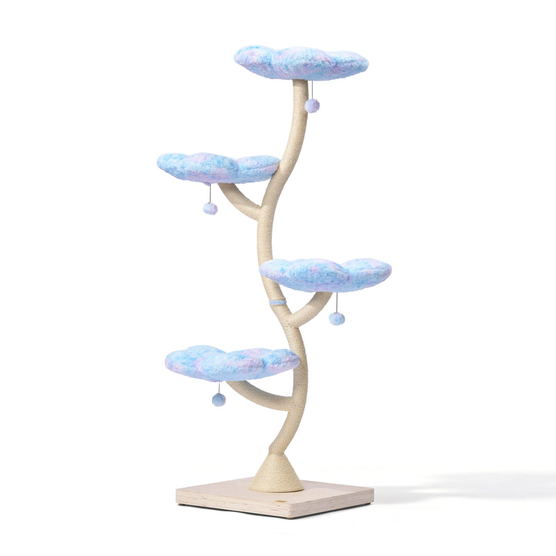 Fairy Cat Tower Deluxe 4-Tier Designer Flower Cat Tree - Aurora
