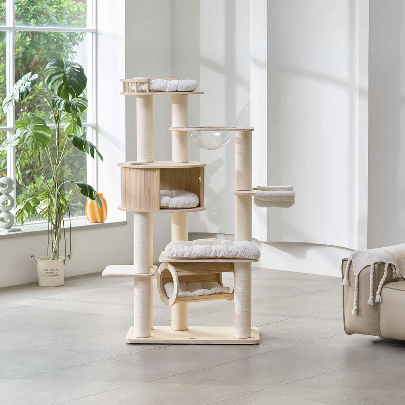 Lumi Multi-Layer Solid Wood Cat Nest Tree