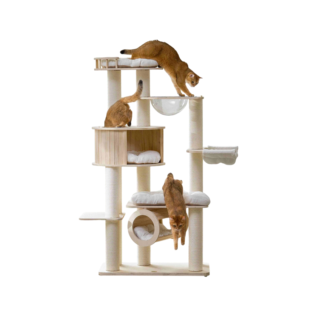 Lumi Multi-Layer Solid Wood Cat Nest Tree