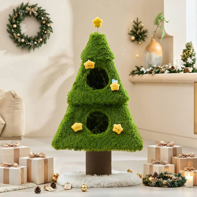Christmas Loaf Cat Tree -117cm Height