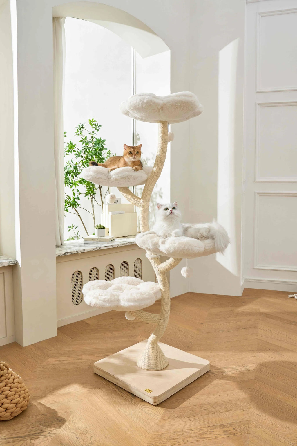 Fairy Cat Tower Deluxe 4-Tier Designer Flower Cat Tree - Aurora