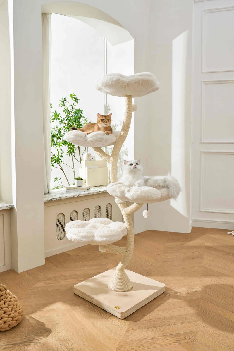 Fairy Cat Tower Deluxe 4-Tier Designer Flower Cat Tree - Aurora