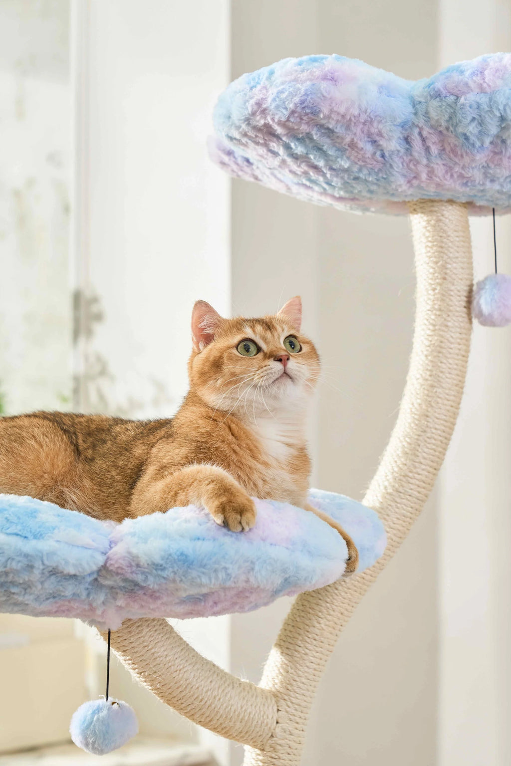 Fairy Cat Tower Deluxe 4-Tier Designer Flower Cat Tree - Aurora