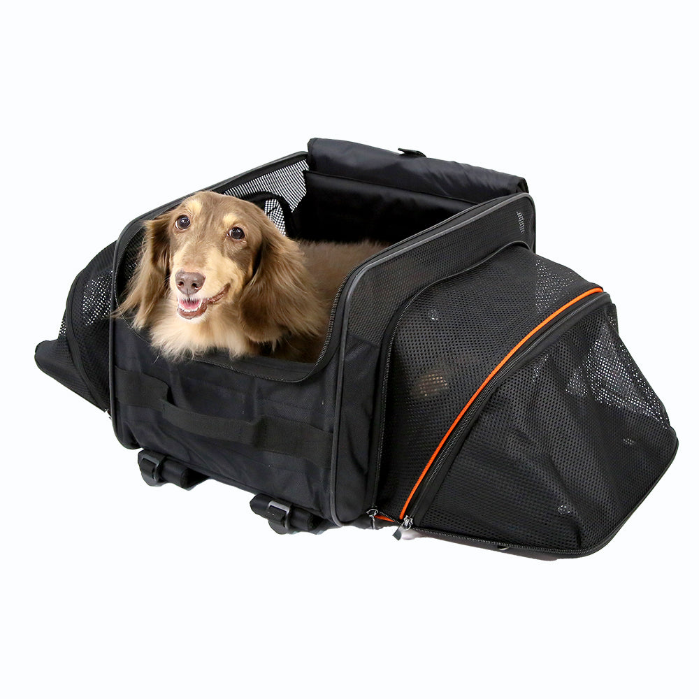JetPaw: 3-in-One Pet Stroller with Removable Airline-Approved Carrier Expandable Rolling Pet Carrier-Backpack for Dogs & Cats