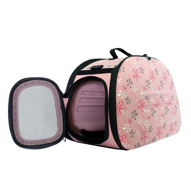 Collapsible Pet Shoulder Carrier Tuscany Pink
