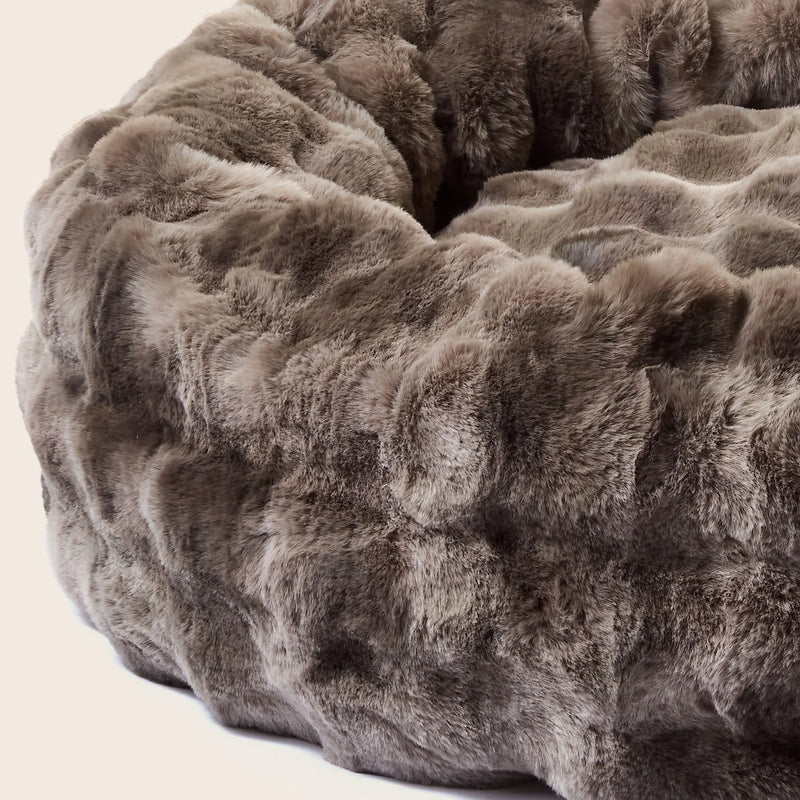 Luxe Bubble Fur Cuddler - Olive