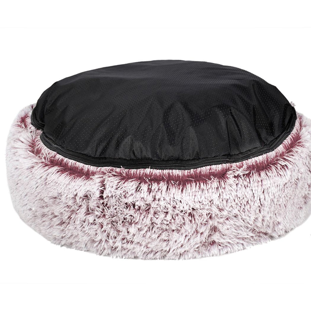 Soothing Calming Donut Pet Bed in Pink