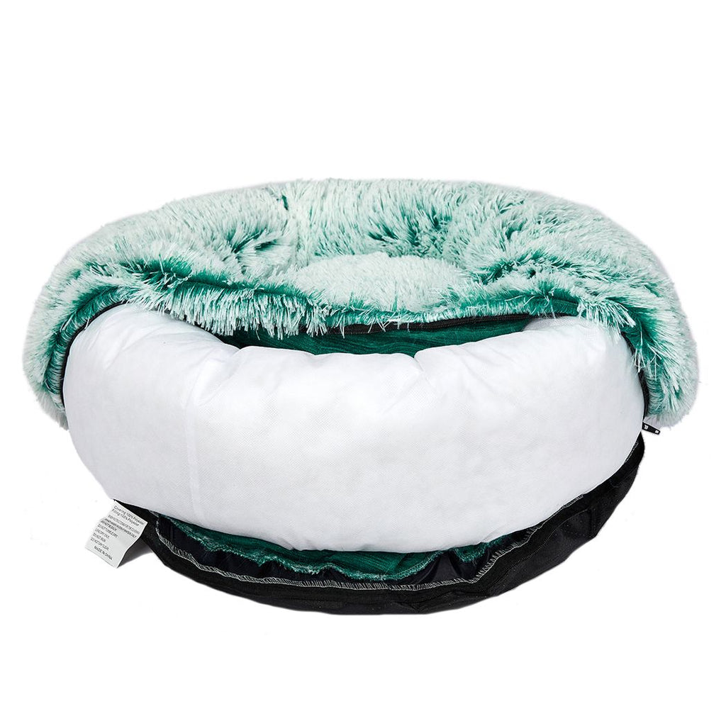 Soothing Calming Donut Pet Bed in Teal