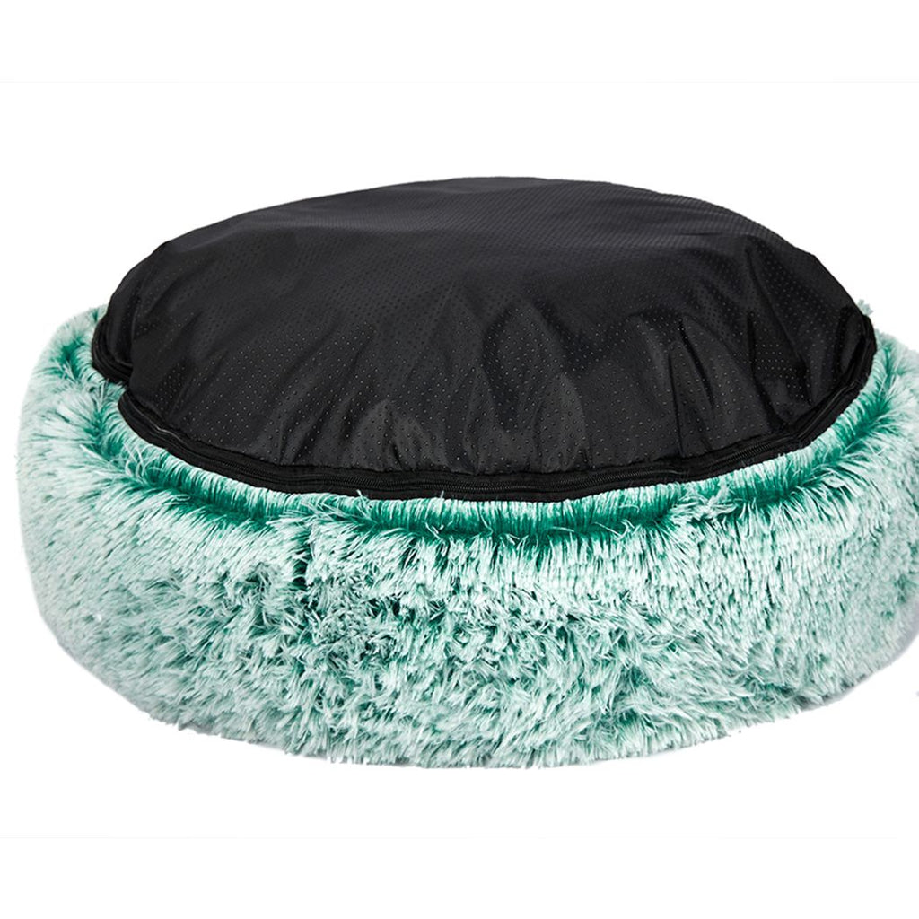 Soothing Calming Donut Pet Bed in Teal