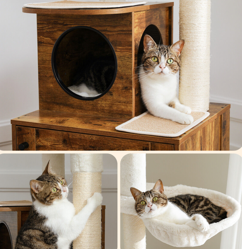 The High Ceiling Crawler - Cat Tree in Brown