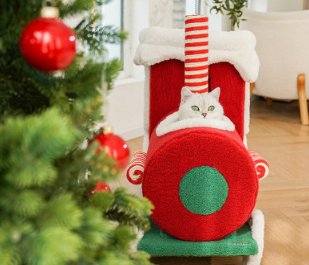 Limited Time - Christmas Gift Train Cat Tree