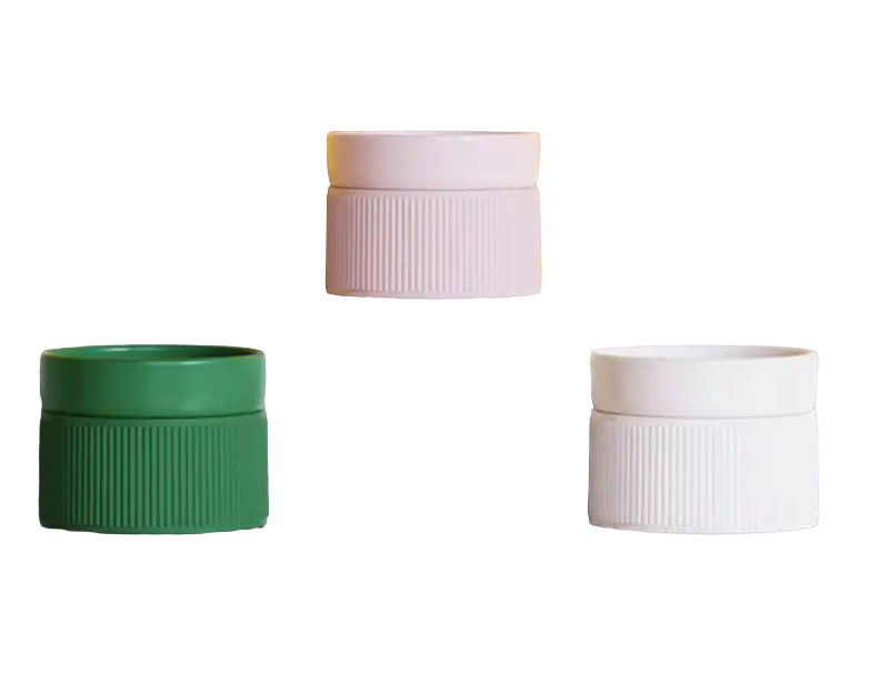 Pre Order - HOPD Ribbed Elevated Ceramic Single Bowl in White