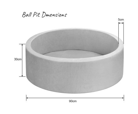 Dog Ball Play Pit in Grey