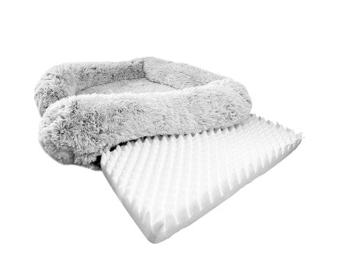 Calming Soft Plush Memory Foam Dog Bed (3 Sizes)