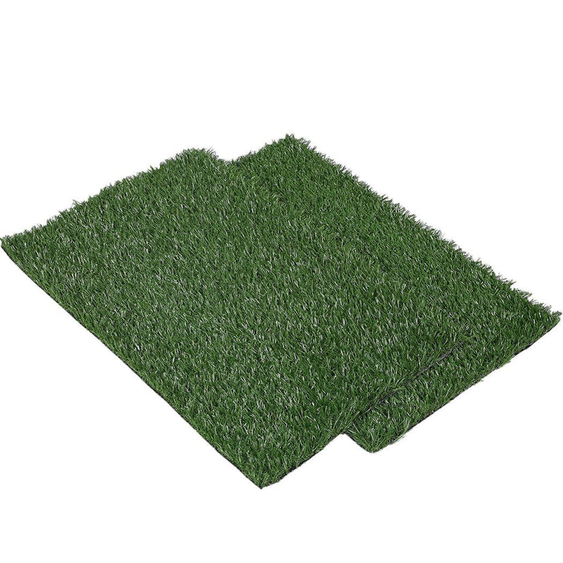 Artificial Grass Puppy Training Potty With Splash Proof Wall - House Of Pets Delight (HOPD)