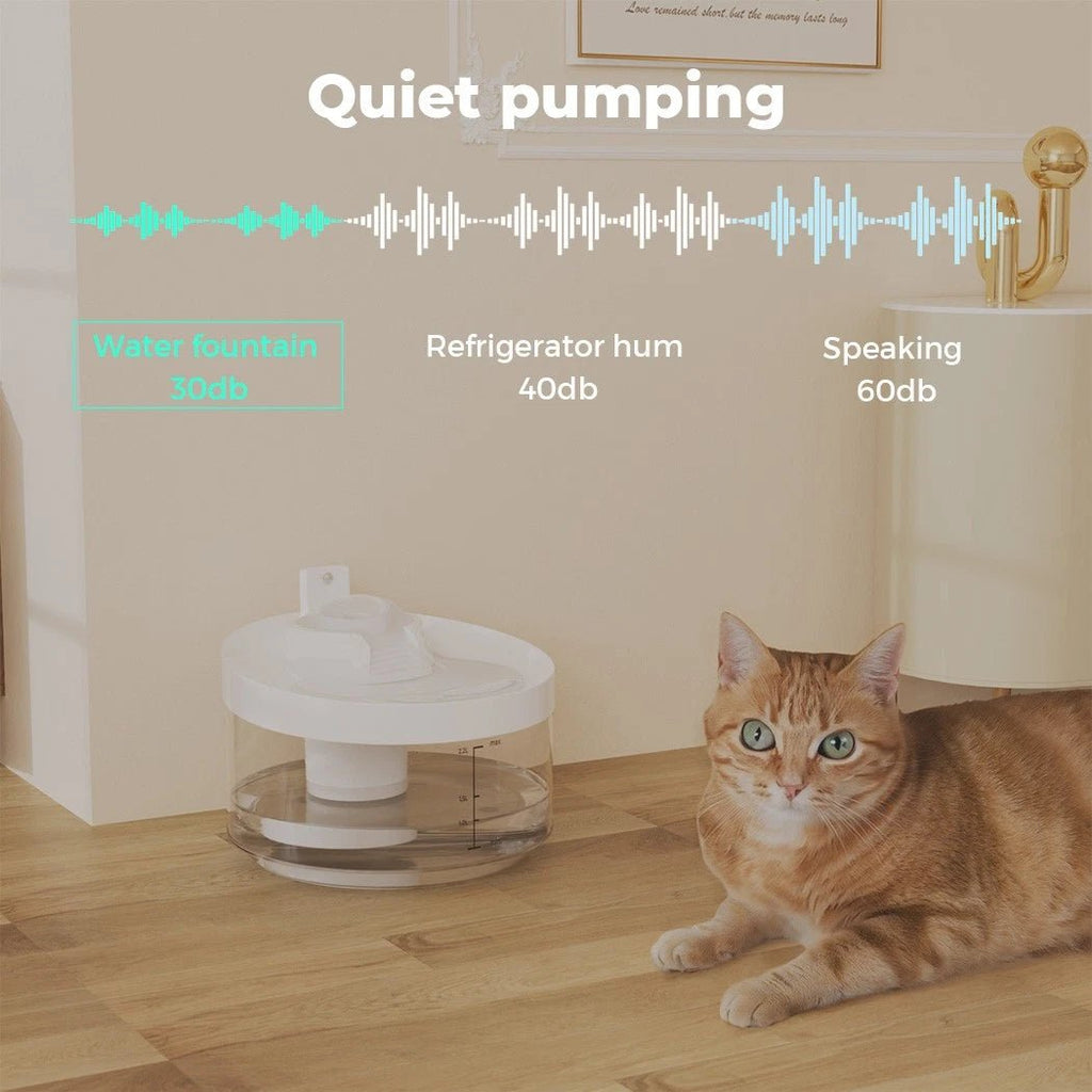 Automatic Sensor Pet Water Fountain 2.2L - House Of Pets Delight (HOPD)