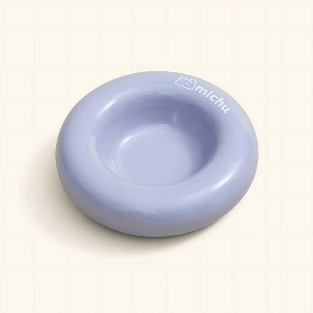 Bagel Ceramic Cat Bowl – Anti - Whisker Cat Food Bowl - Lune - House Of Pets Delight (HOPD)