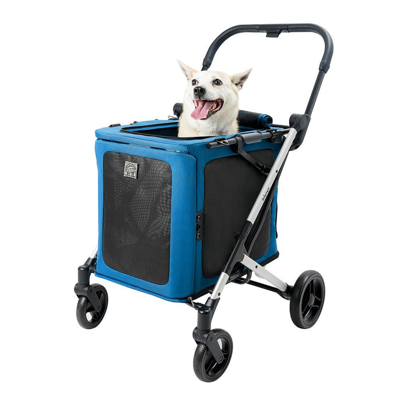 BigBuddy 2 - in - 1 Collapsible Stroller And Crate Combo - Crystal Teal - House Of Pets Delight (HOPD)