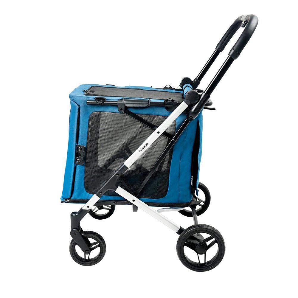 BigBuddy 2 - in - 1 Collapsible Stroller And Crate Combo - Crystal Teal - House Of Pets Delight (HOPD)
