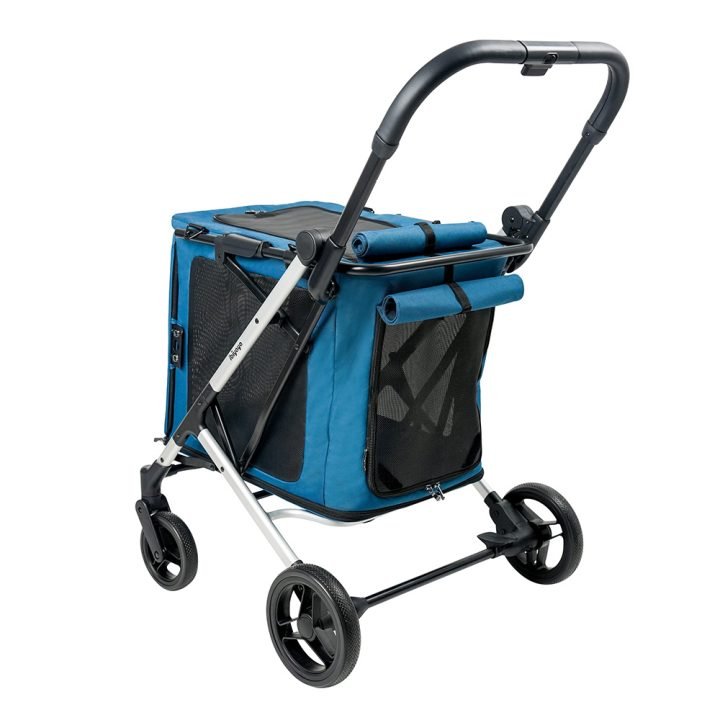 BigBuddy 2 - in - 1 Collapsible Stroller And Crate Combo - Crystal Teal - House Of Pets Delight (HOPD)