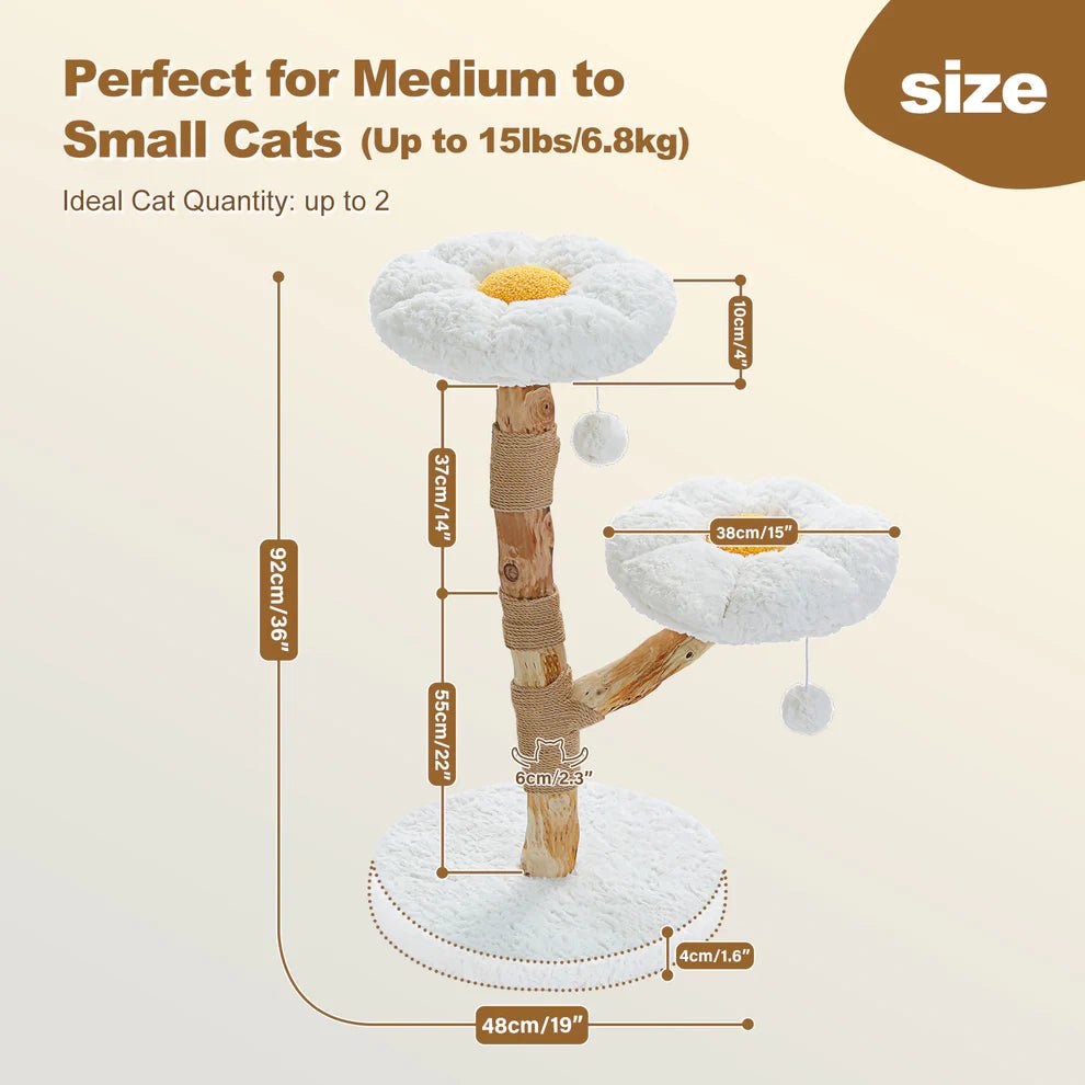 Blossom Cat Tree Real Wood - House Of Pets Delight (HOPD)