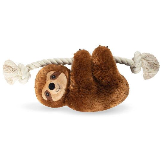 Brown Sloth on a Rope Plush Dog Toy - House Of Pets Delight (HOPD)