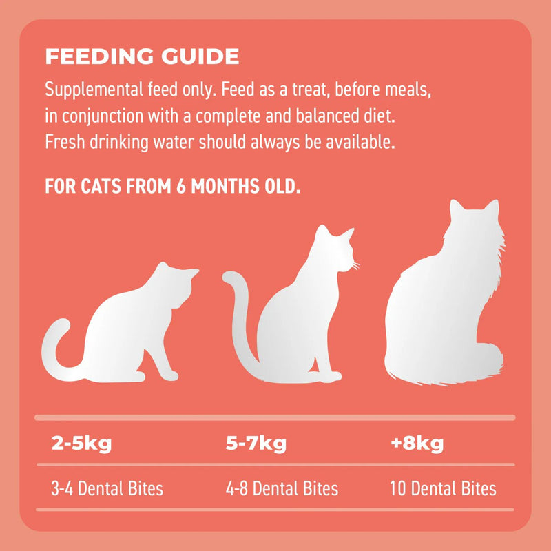 Cat Dental Bites Salmon Charcoal 80G - House Of Pets Delight (HOPD)