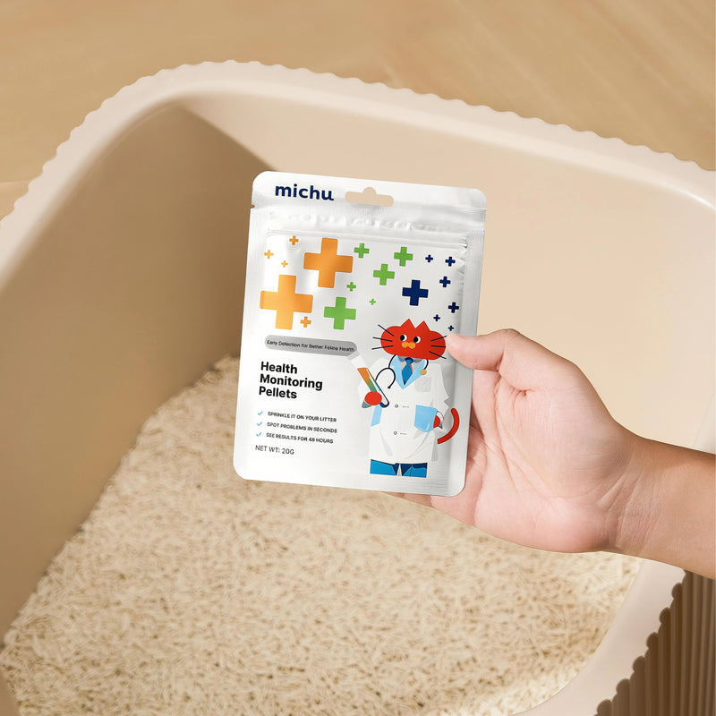 Cat Health Monitoring Pellets - Colour Changing Indicators For Home Urine Testing - House Of Pets Delight (HOPD)