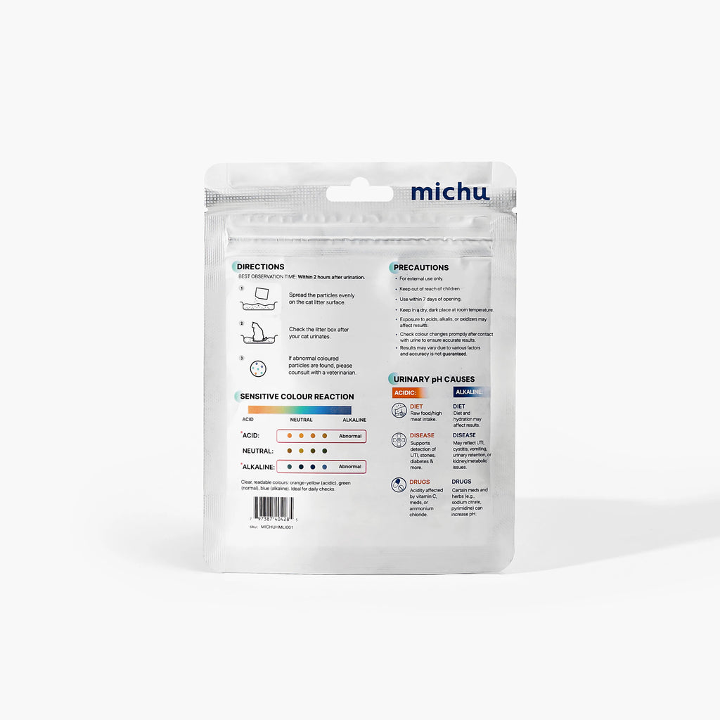 Cat Health Monitoring Pellets - Colour Changing Indicators For Home Urine Testing - House Of Pets Delight (HOPD)