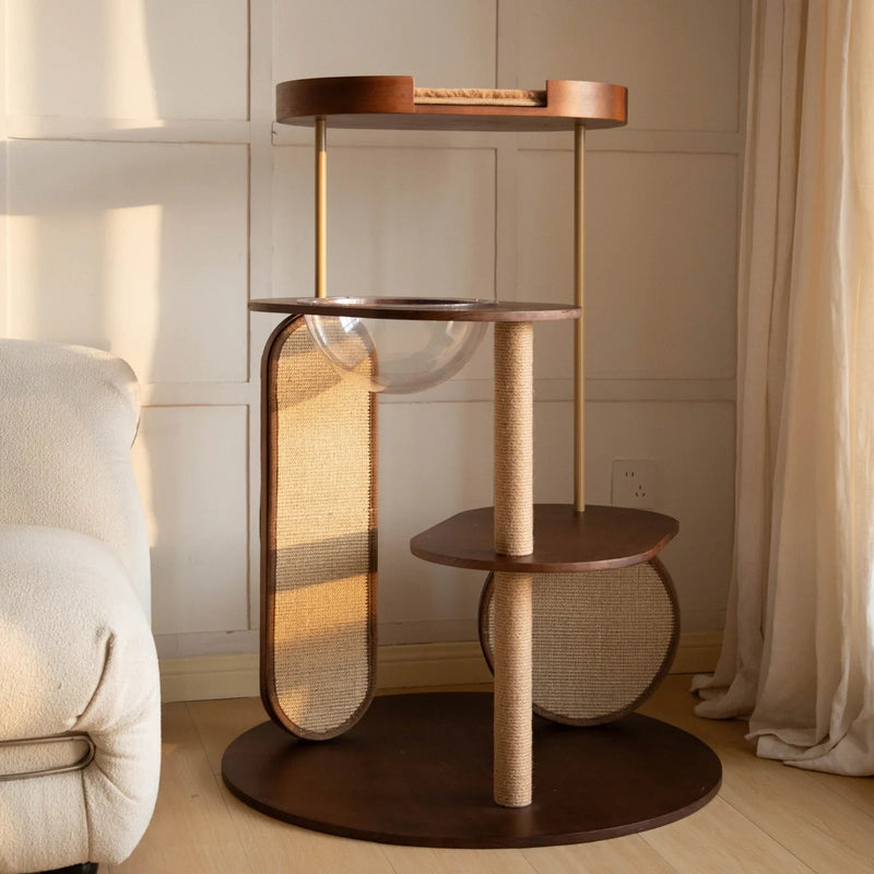 Catime Luxury Wooden Cat Tower - House Of Pets Delight (HOPD)