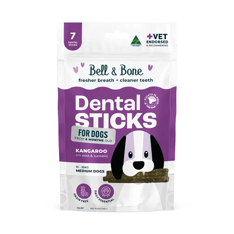 Dog Dental Sticks Roo Mint & Turmeric Small - House Of Pets Delight (HOPD)