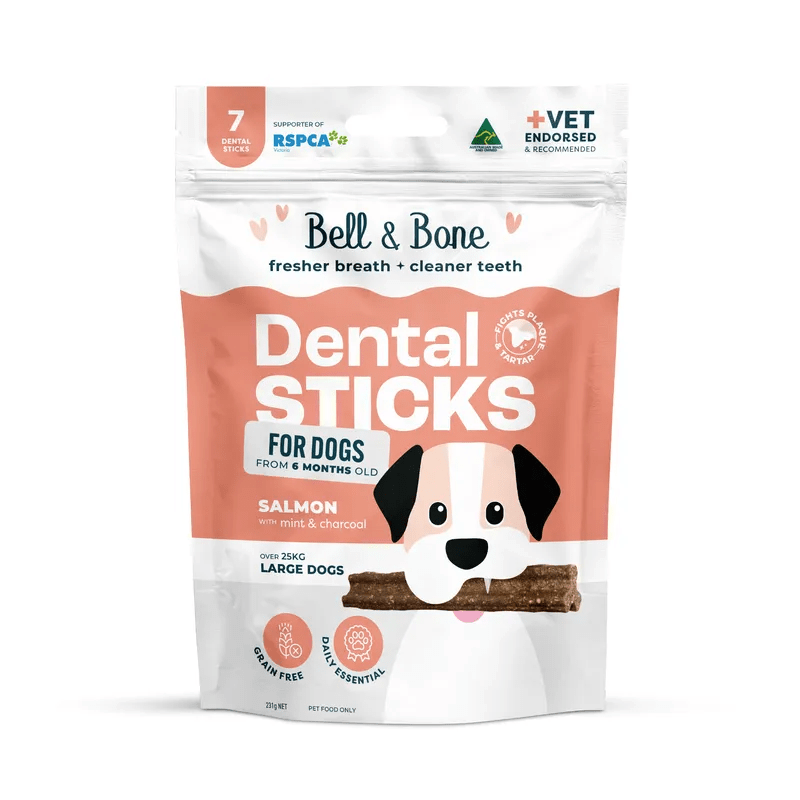 Dog Dental Sticks Salmon Mint & Charcoal - House Of Pets Delight (HOPD)