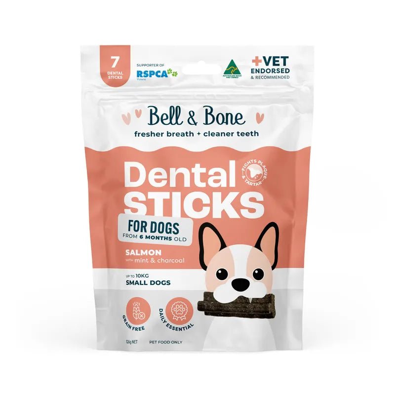 Dog Dental Sticks Salmon Mint & Charcoal - House Of Pets Delight (HOPD)