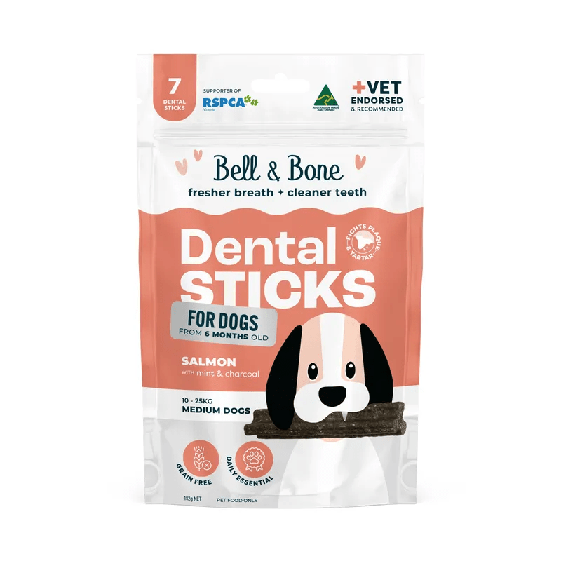 Dog Dental Sticks Salmon Mint & Charcoal - House Of Pets Delight (HOPD)