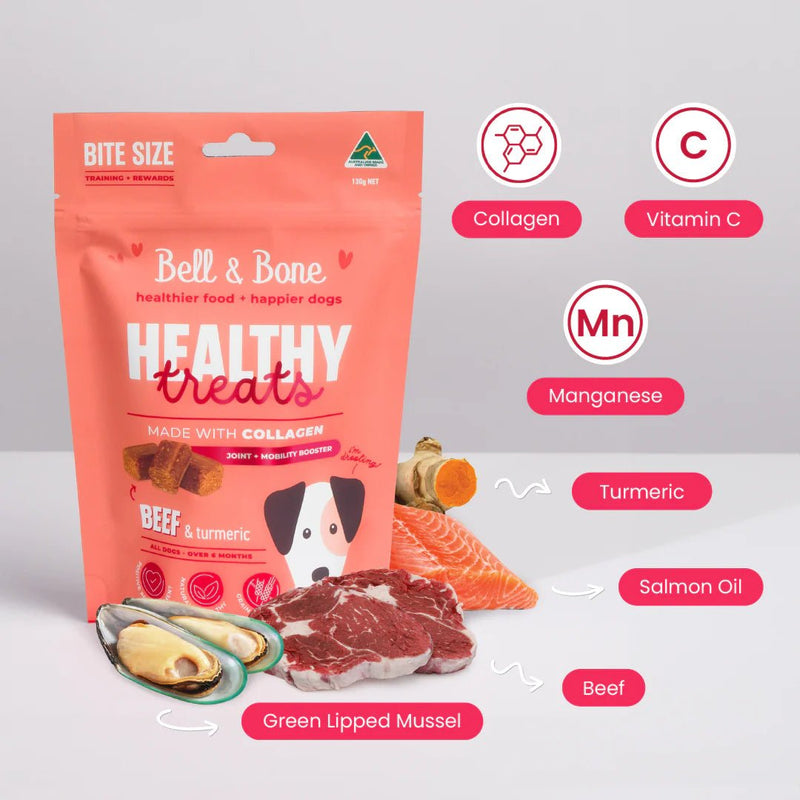 Dog Healthy Treats: Beef & Turmeric for Joint & Mobility Booster - House Of Pets Delight (HOPD)