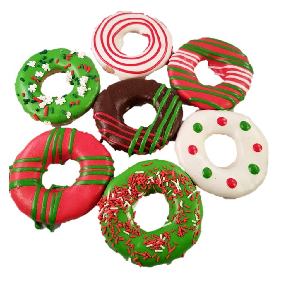 Limited Time - Large Christmas Doggy Donuts by Huds and Toke