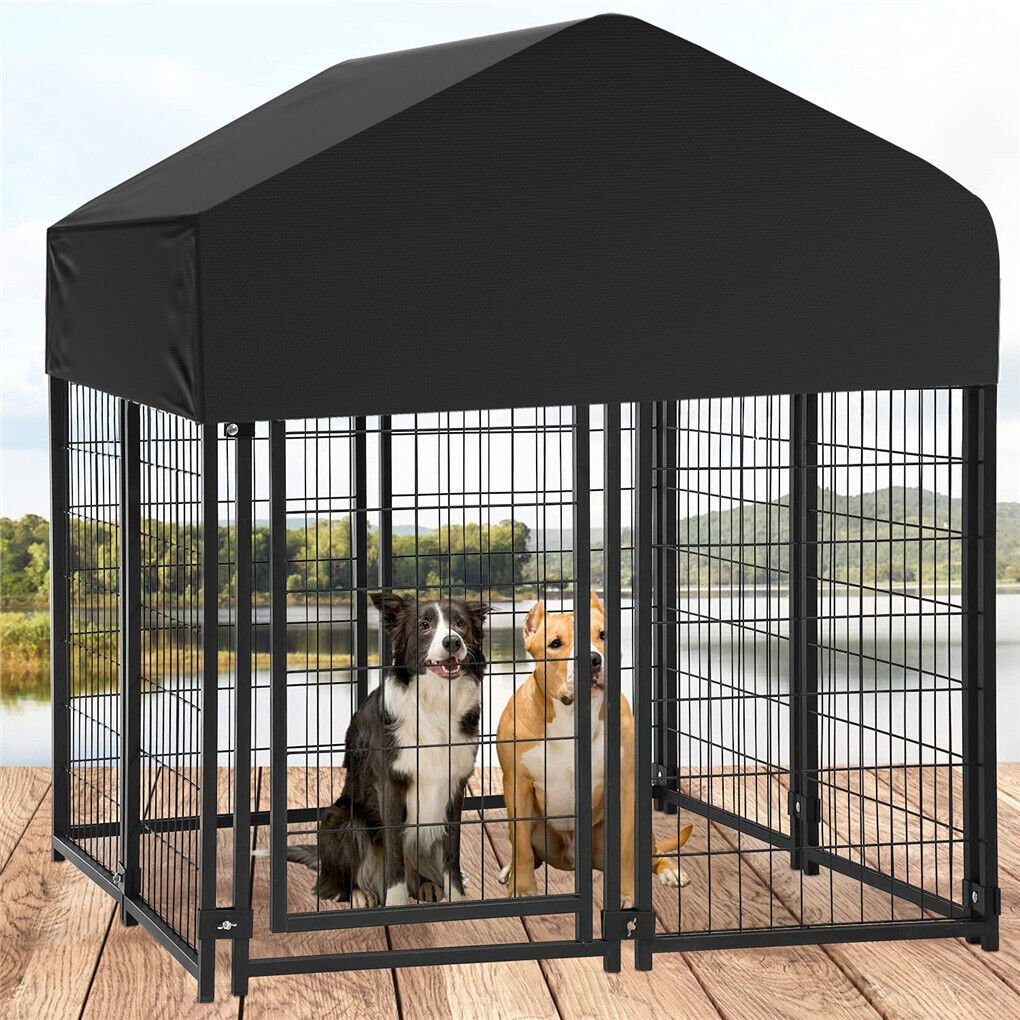 Extra Large Welded Wire Dog Kennel Outdoor Heavy Duty Crate Cage - House Of Pets Delight (HOPD)