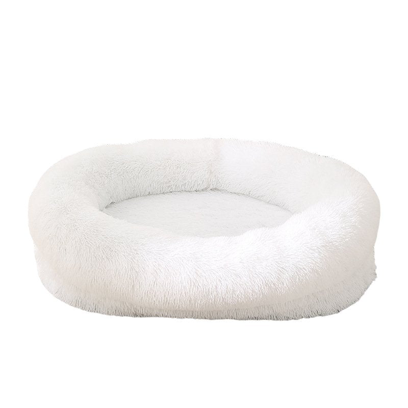 Fluffy Oval-Shaped Pet Bed Snow White House Of Pets Delight (HOPD)
