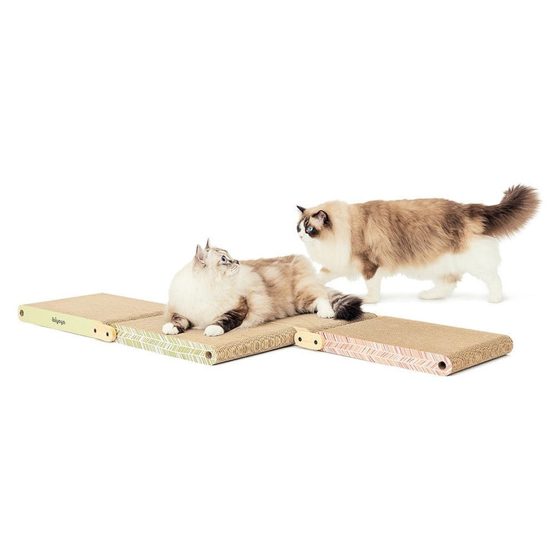 Fold - Out Cardboard Cat Scratcher - Cinnamon - House Of Pets Delight (HOPD)