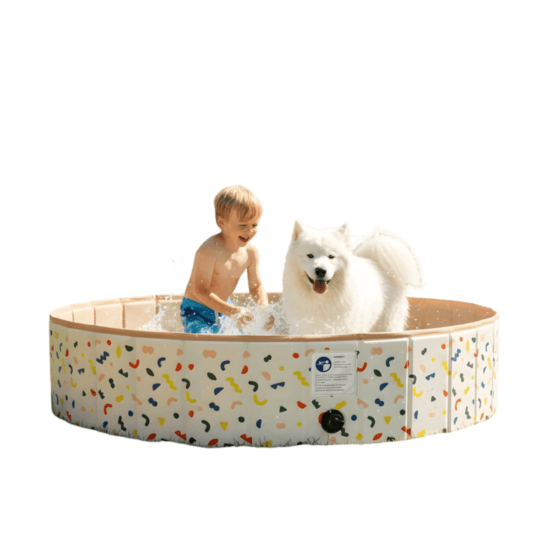 Foldable Pet Swimming Pool in Sprinkles - X - Large - House Of Pets Delight (HOPD)