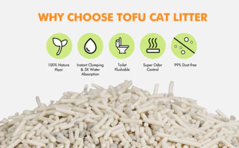 Gen3 6L Dust-Free and Natural Clumping Tofu Cat Litter - Green Tea ...